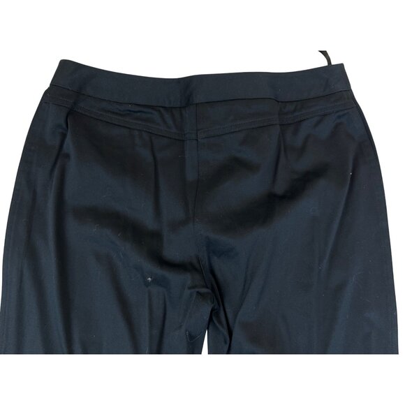 Inc Women’s Stretch Petite Black Flared Pants W/ Floral Embroidery Size 6P - New - Picture 4 of 8